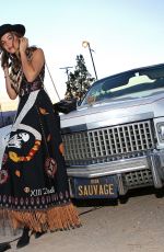 GEORGIE FLORES at Dior Sauvage Party in Pioneertown 04/12/2018