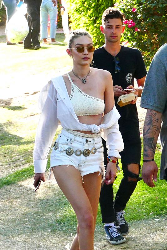 GIGI HADID at 2018 Coachella Valley Music and Arts Festival 04/14/2018