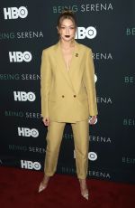 GIGI HADID at Being Serena. Her Story. Her Words Premiere in New York 04/25/2018