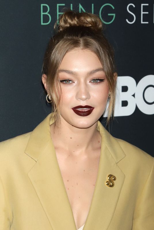GIGI HADID at Being Serena. Her Story. Her Words Premiere in New York 04/25/2018