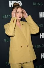 GIGI HADID at Being Serena. Her Story. Her Words Premiere in New York 04/25/2018