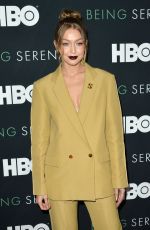 GIGI HADID at Being Serena. Her Story. Her Words Premiere in New York 04/25/2018