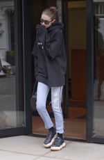 GIGI HADID Heading to a Photoshoot in New York 04/10/2018