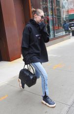 GIGI HADID Heading to a Photoshoot in New York 04/10/2018