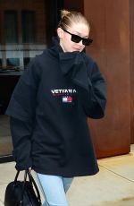 GIGI HADID Heading to a Photoshoot in New York 04/10/2018