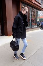 GIGI HADID Heading to a Photoshoot in New York 04/10/2018