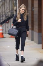 GIGI HADID Heading to a Salon in New York 04/27/2018
