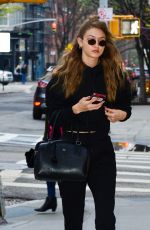 GIGI HADID Heading to a Salon in New York 04/27/2018