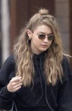 GIGI HADID Heading to a Salon in New York 04/27/2018