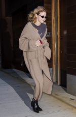 GIGI HADID Leaves Carlyle Hotel in New York 04/17/2018