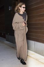 GIGI HADID Leaves Carlyle Hotel in New York 04/17/2018