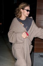 GIGI HADID Leaves Carlyle Hotel in New York 04/17/2018