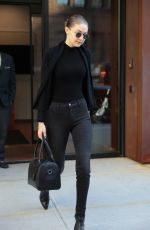 GIGI HADID Leaves Her Apartment in New York 04/11/2018