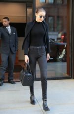 GIGI HADID Leaves Her Apartment in New York 04/11/2018