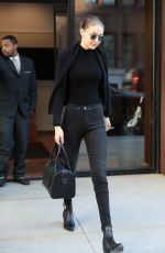 GIGI HADID Leaves Her Apartment in New York 04/11/2018