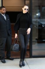 GIGI HADID Leaves Her Apartment in New York 04/11/2018