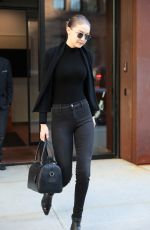 GIGI HADID Leaves Her Apartment in New York 04/11/2018