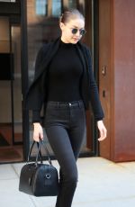 GIGI HADID Leaves Her Apartment in New York 04/11/2018