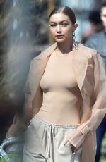 GIGI HADID on the Set of a Photoshoot in New York 04/05/2018