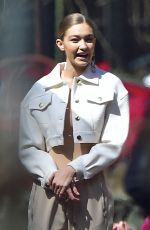 GIGI HADID on the Set of a Photoshoot in New York 04/05/2018