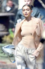 GIGI HADID on the Set of a Photoshoot in New York 04/05/2018