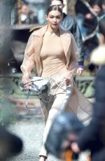 GIGI HADID on the Set of a Photoshoot in New York 04/05/2018