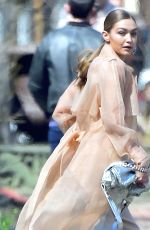 GIGI HADID on the Set of a Photoshoot in New York 04/05/2018