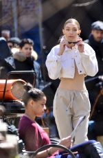 GIGI HADID on the Set of a Photoshoot in New York 04/05/2018