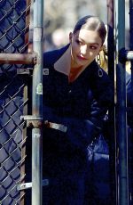 GIGI HADID on the Set of a Photoshoot in New York 04/05/2018