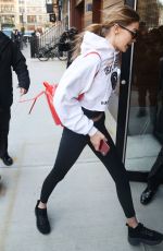 GIGI HADID Out and About in New York 04/05/2018