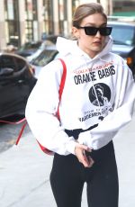 GIGI HADID Out and About in New York 04/05/2018