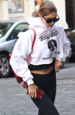 GIGI HADID Out and About in New York 04/05/2018