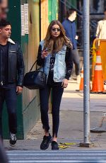 GIGI HADID Out and About in New York 04/21/2018