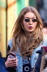 GIGI HADID Out and About in New York 04/21/2018