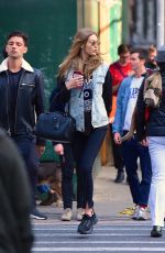 GIGI HADID Out and About in New York 04/21/2018