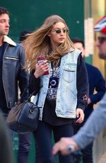 GIGI HADID Out and About in New York 04/21/2018
