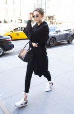 GIGI HADID Out and About in New York 04/22/2018