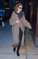 GIGI HADID Out in New York 04/17/2018