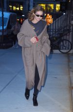 GIGI HADID Out in New York 04/17/2018