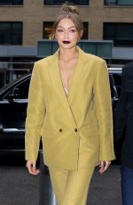 GIGI HADID Out in New York 04/25/2018