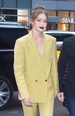 GIGI HADID Out in New York 04/25/2018