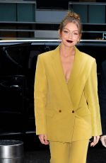 GIGI HADID Out in New York 04/25/2018