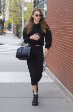 GIGI HADID Out in New York 04/27/2018