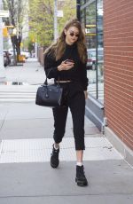 GIGI HADID Out in New York 04/27/2018