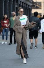GIGI HADID Out in New York 04/28/2018