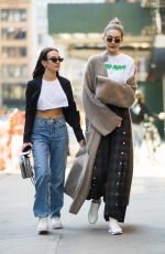 GIGI HADID Out in New York 04/28/2018