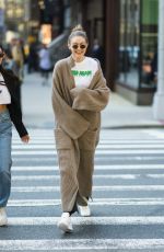 GIGI HADID Out in New York 04/28/2018