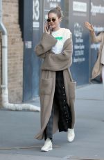 GIGI HADID Out in New York 04/28/2018