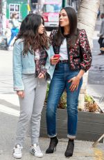 GINA RODRIGUEA, ROSARIO DAWSON, BRITTANY SNOW and DEWANDA WISE on the Set of Someone Great in New York 04/18/2018