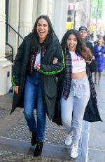 GINA RODRIGUEA, ROSARIO DAWSON, BRITTANY SNOW and DEWANDA WISE on the Set of Someone Great in New York 04/18/2018